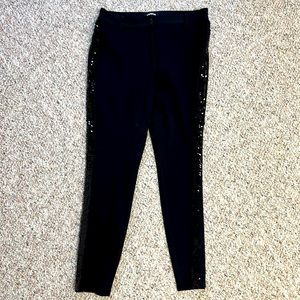 Leggings/Pants - black Sequins down sides